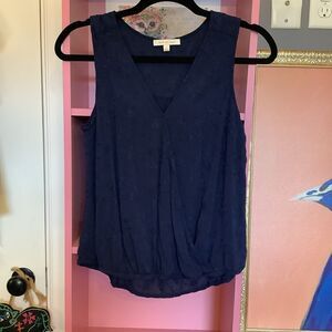 Skies are Blue‎ Navy Embroidered Top